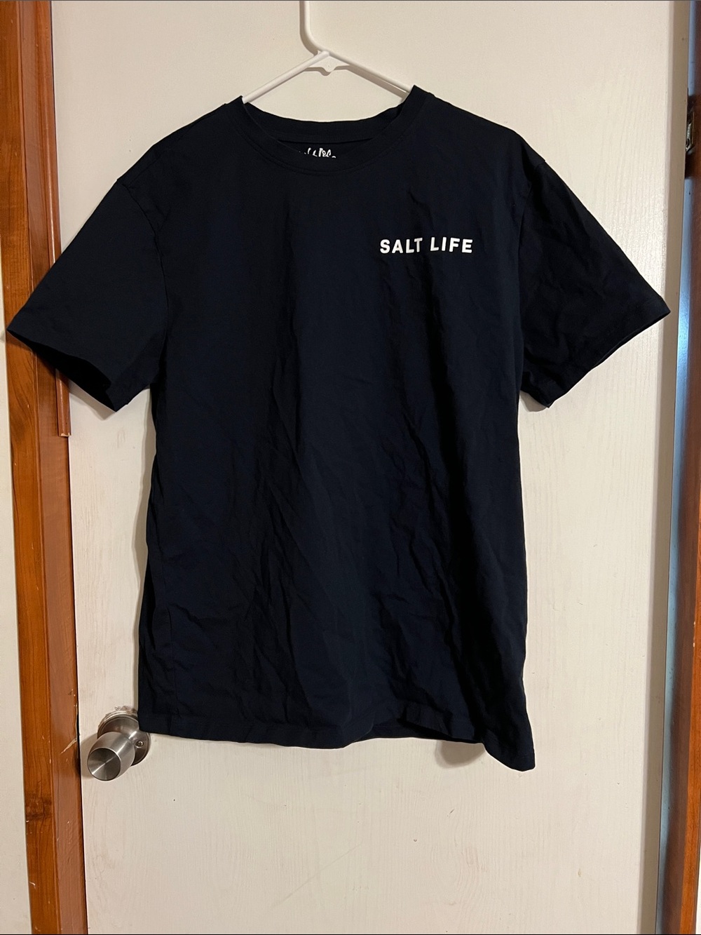 Salt Life Black Short-Sleeve Logo Tee
